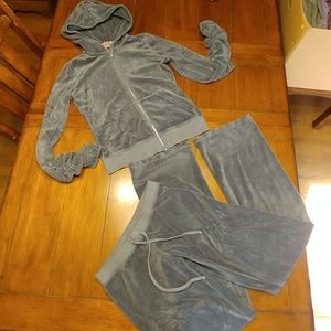 Juicy Couture Gray Jacket and Pant Set
